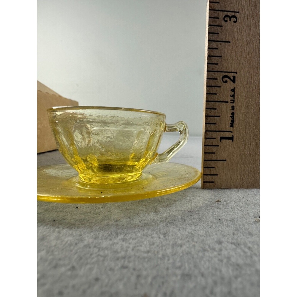 Vintage Mosser Glass The Jennifer Miniatures Set #2 Gold‎ Krystal with Box - Picture 7 of 8